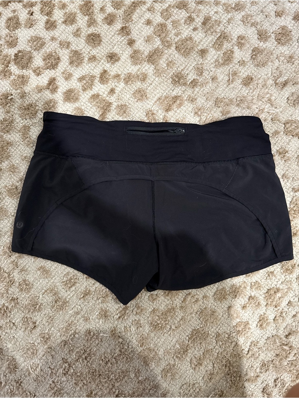 lululemon athletica Black Run/Train Athletic Shorts - Picture 2 of 3